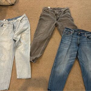 Lot of 3 pairs Levi’s 550 Relaxed 36 x 32